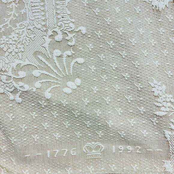 Vintage Bates Mill Ivory Limited Run Abigail Adams Matelasse Twin Bedspread - Picture 10 of 11